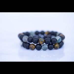 Jasper and tiger eye bracelet